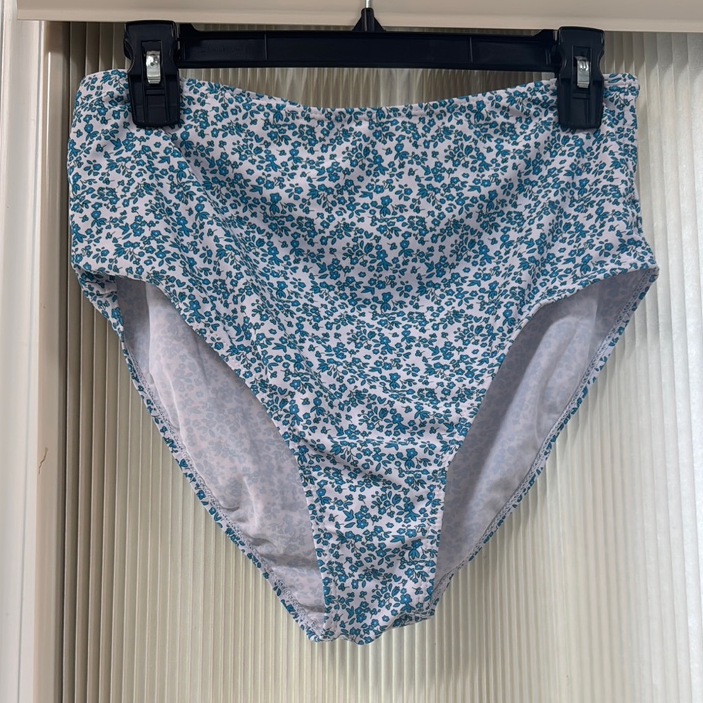 Floral High-Waisted Bikini Bottoms